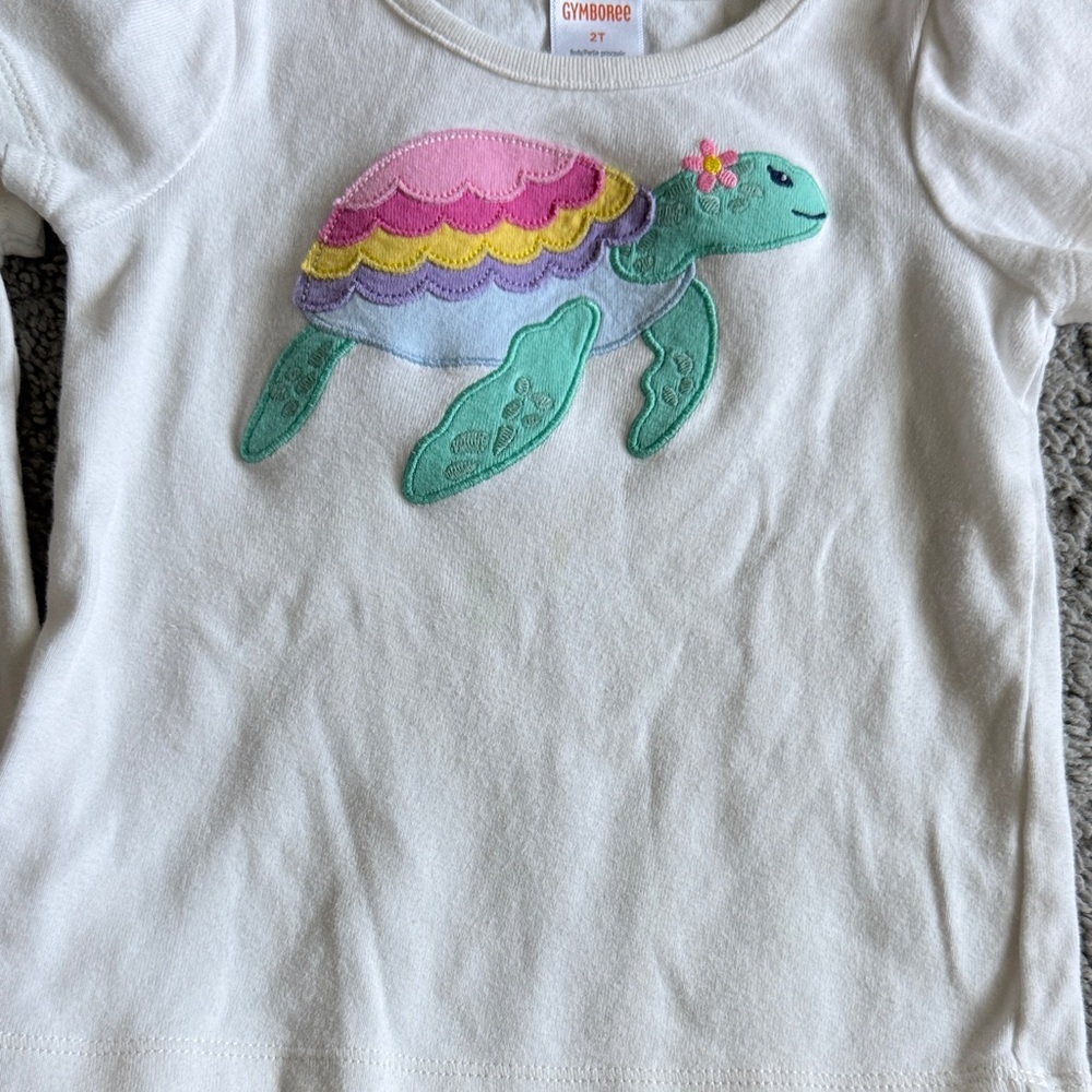 Gymboree White Short-Sleeve Tops - Picture 3 of 3